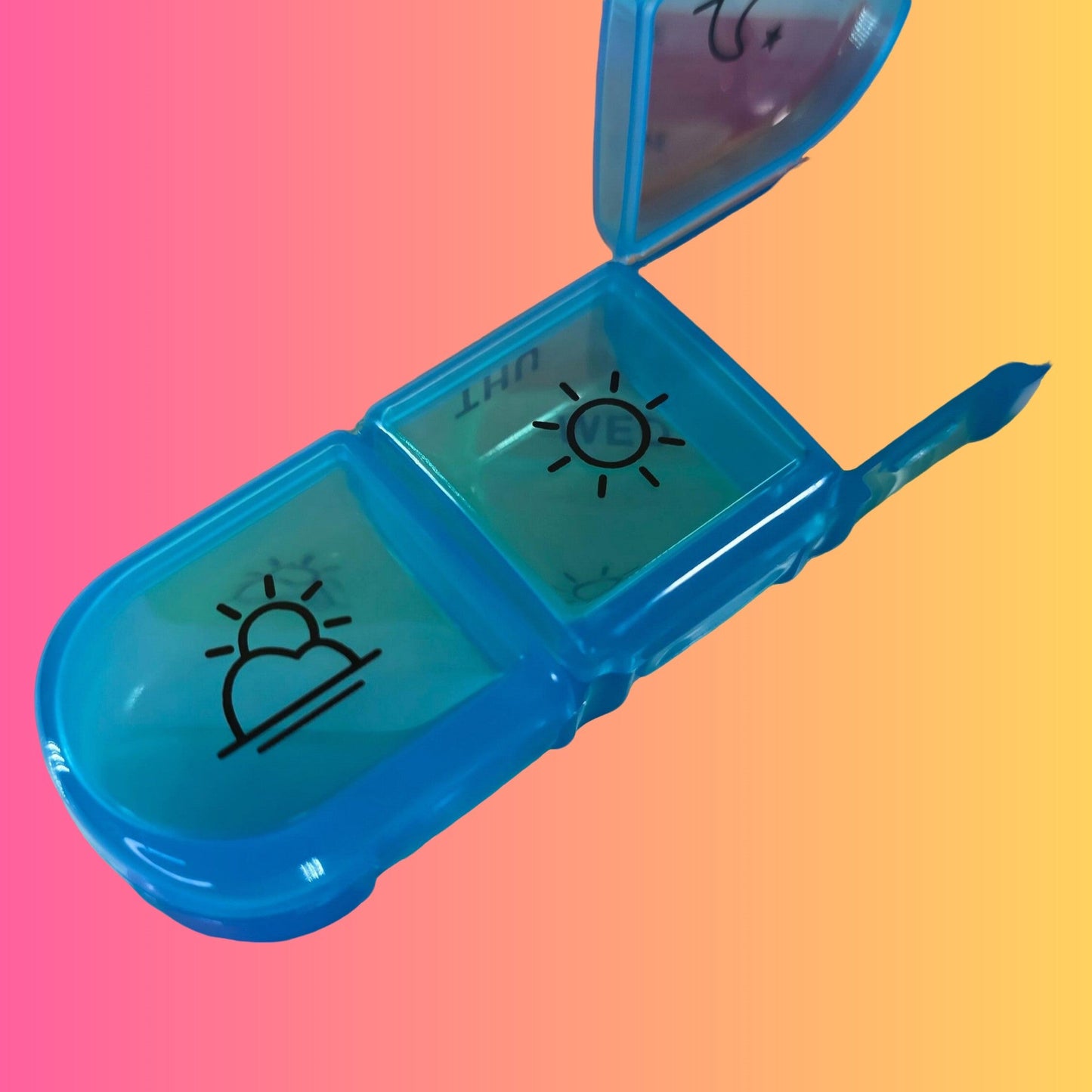 3 - a - day Weekly Pill Organiser - Multi colour - Semicolon Sentiments