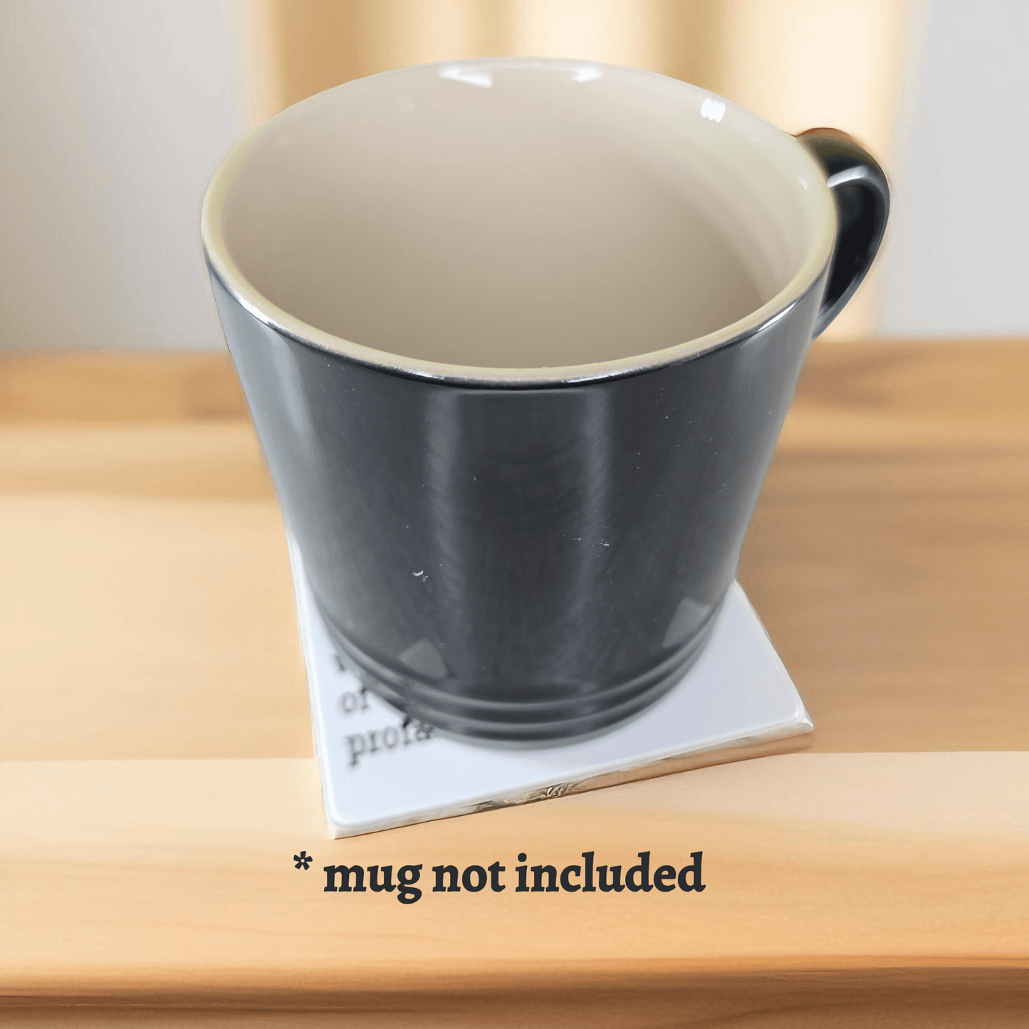 Funny Work Forecast Coaster - "Busy. Scattered sarcasm with a strong chance of muttered profanities." - Semicolon Sentiments