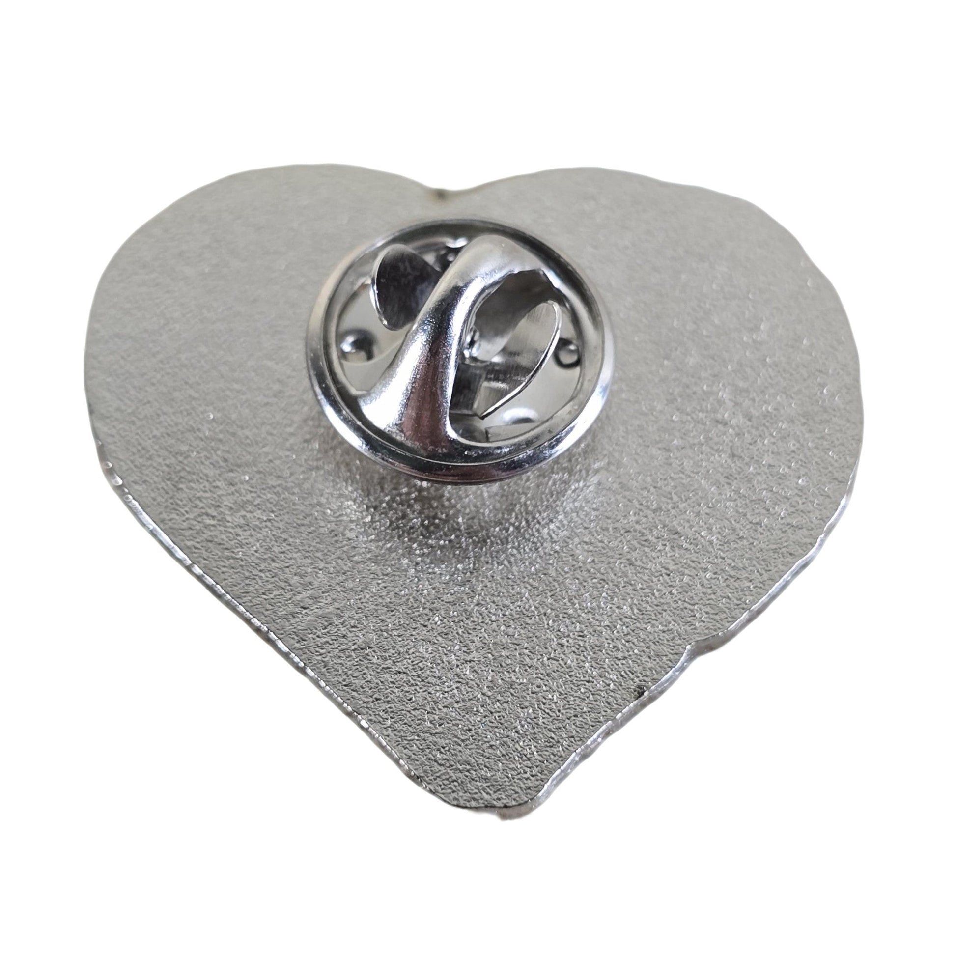 Alloy Heart shaped Pin with semicolon ("Your story isnt over") - Semicolon Sentiments