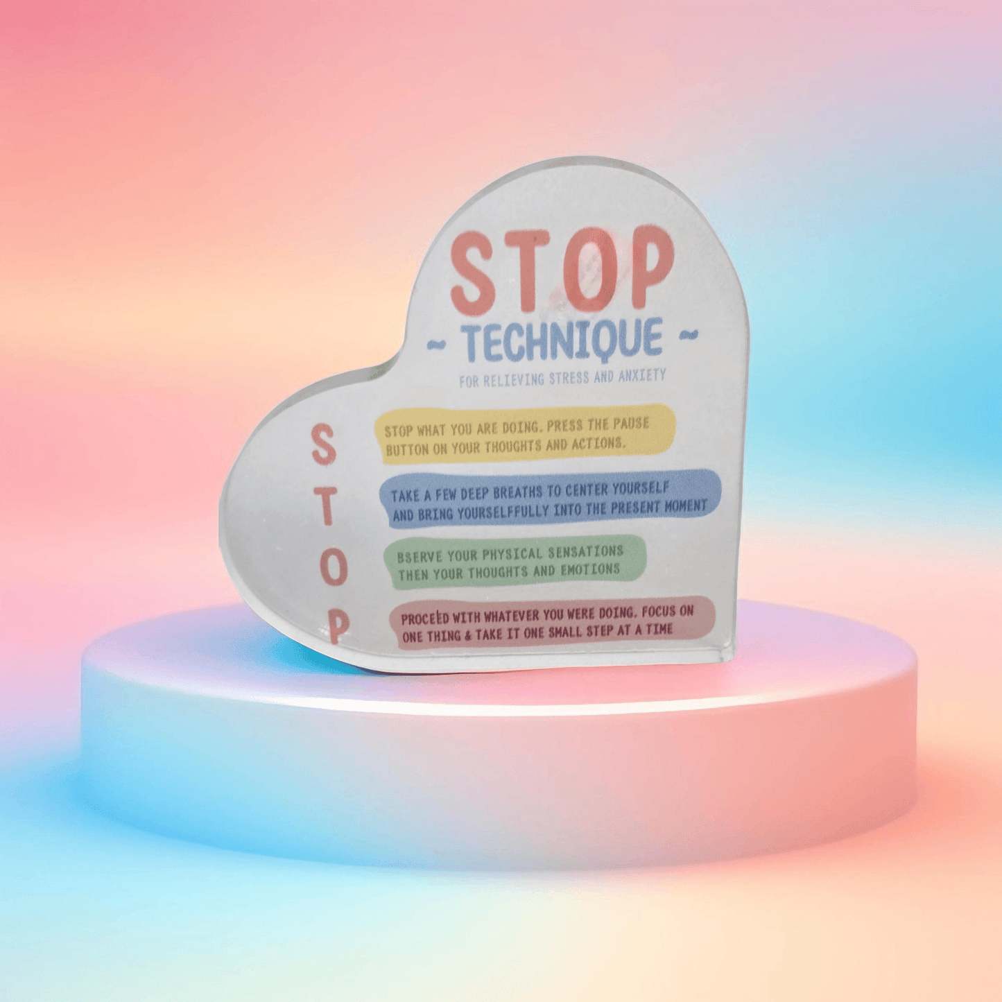 Heart Shape - Stop Technique - Semicolon Sentiments