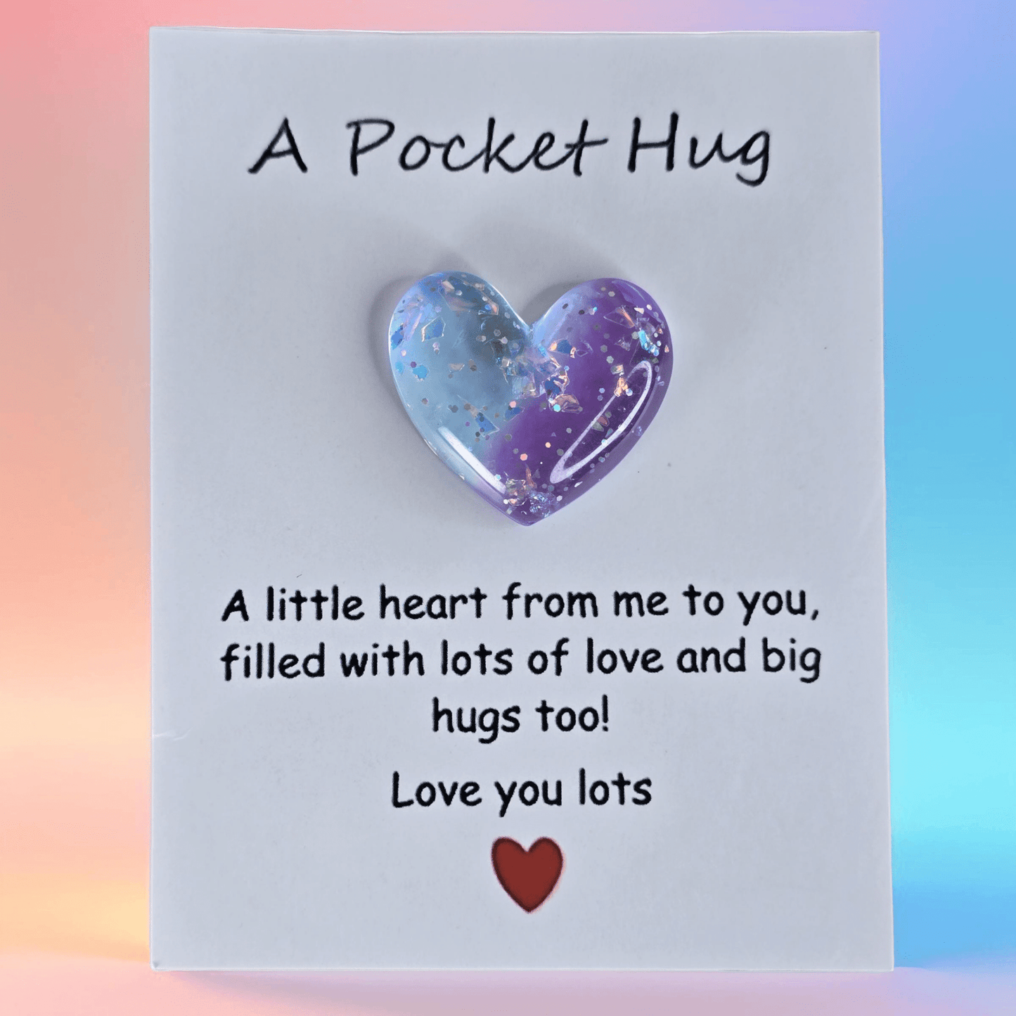 Heart - Shaped Pocket Hug - Semicolon Sentiments