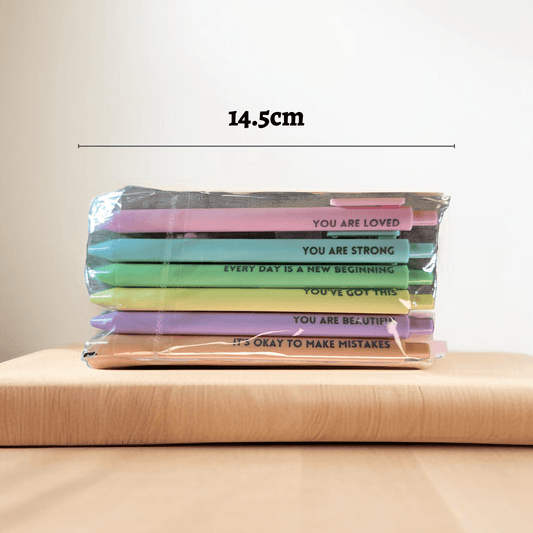 Inspirational Pen Set (6 pcs) - Semicolon Sentiments