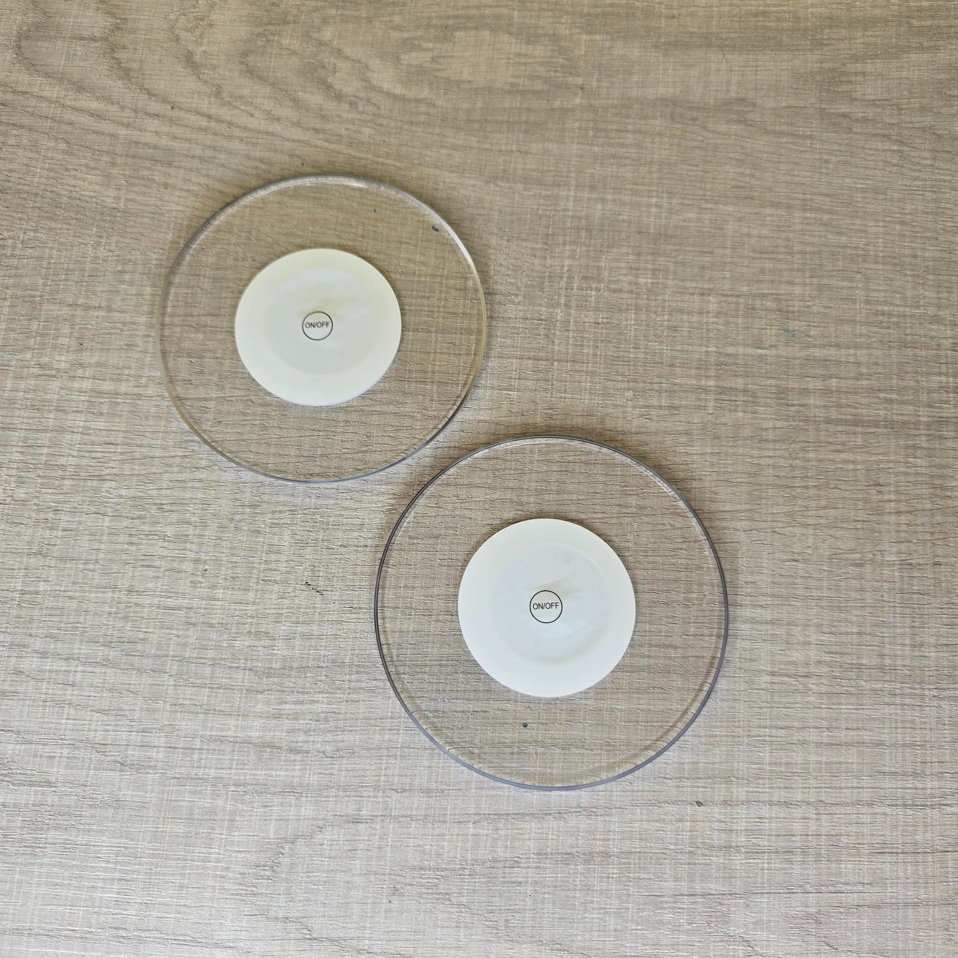 LED luminous coaster (batteries incl) - 2 pack - Semicolon Sentiments