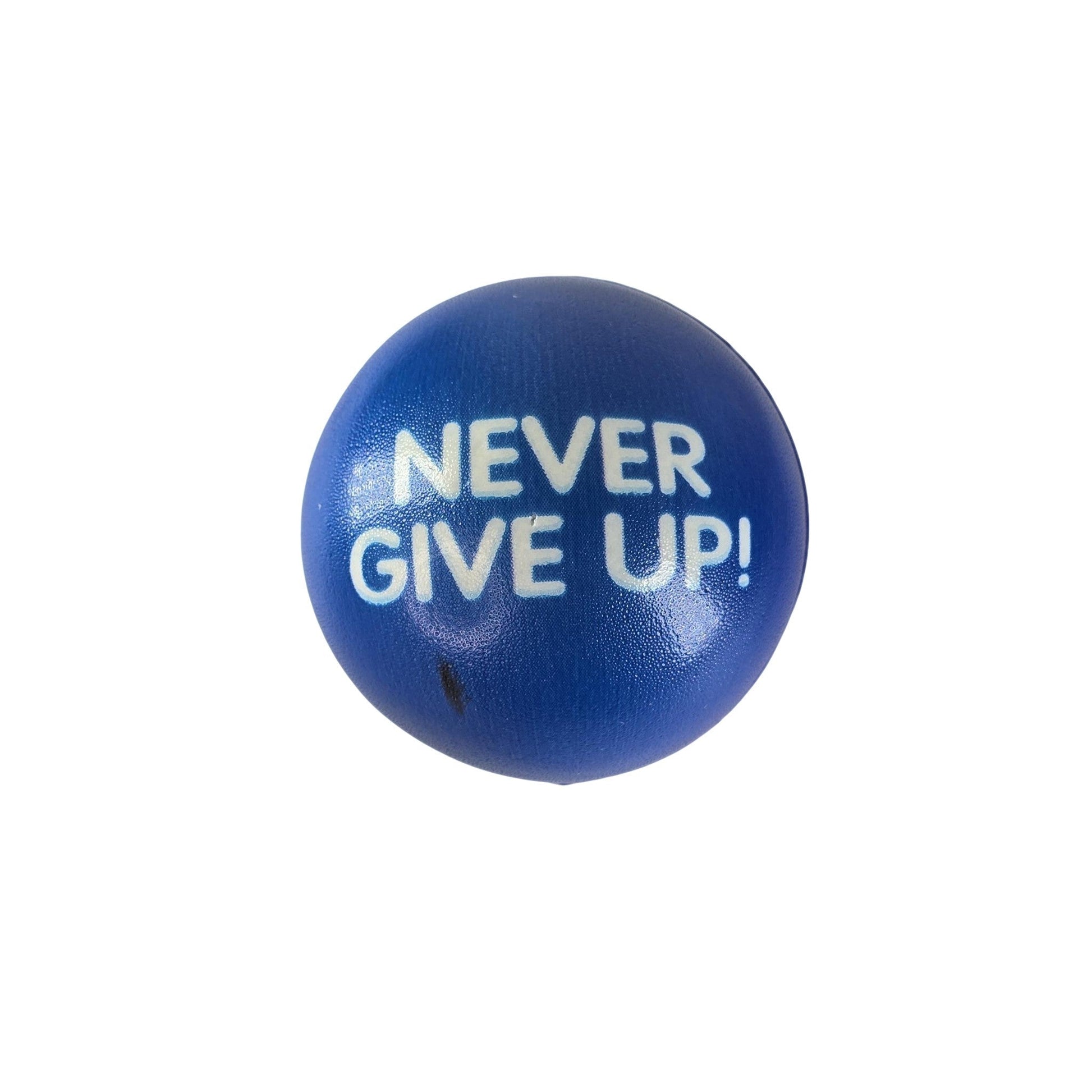 Slogan Stress Balls - Make It Happen/Never Give Up (Blue) - Semicolon Sentiments