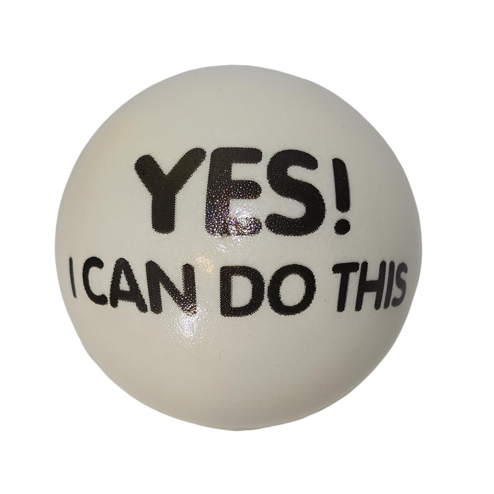 Slogan Stress Balls - Yes I Can Do That/Yes I Can Do This (White) - Semicolon Sentiments