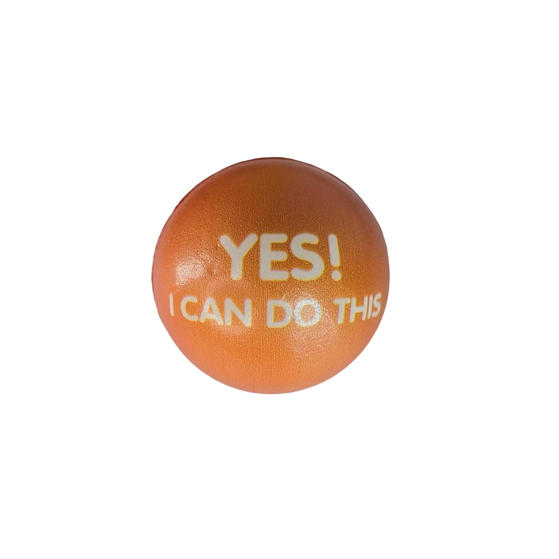 Slogan Stress Balls - Yes I Can Do This/Yes I Can Do That (Orange) - Semicolon Sentiments