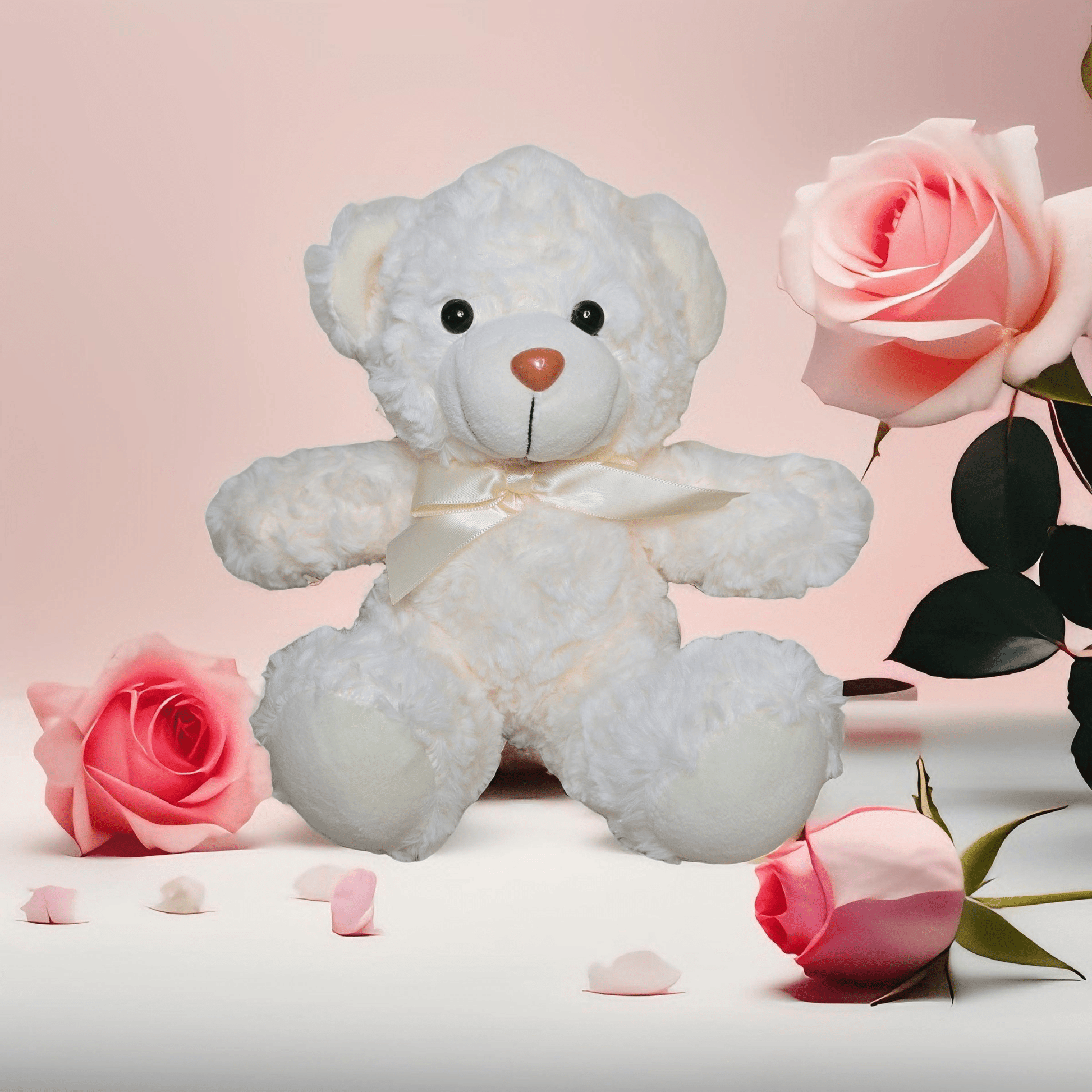 Valentine Bear with Message - Semicolon Sentiments