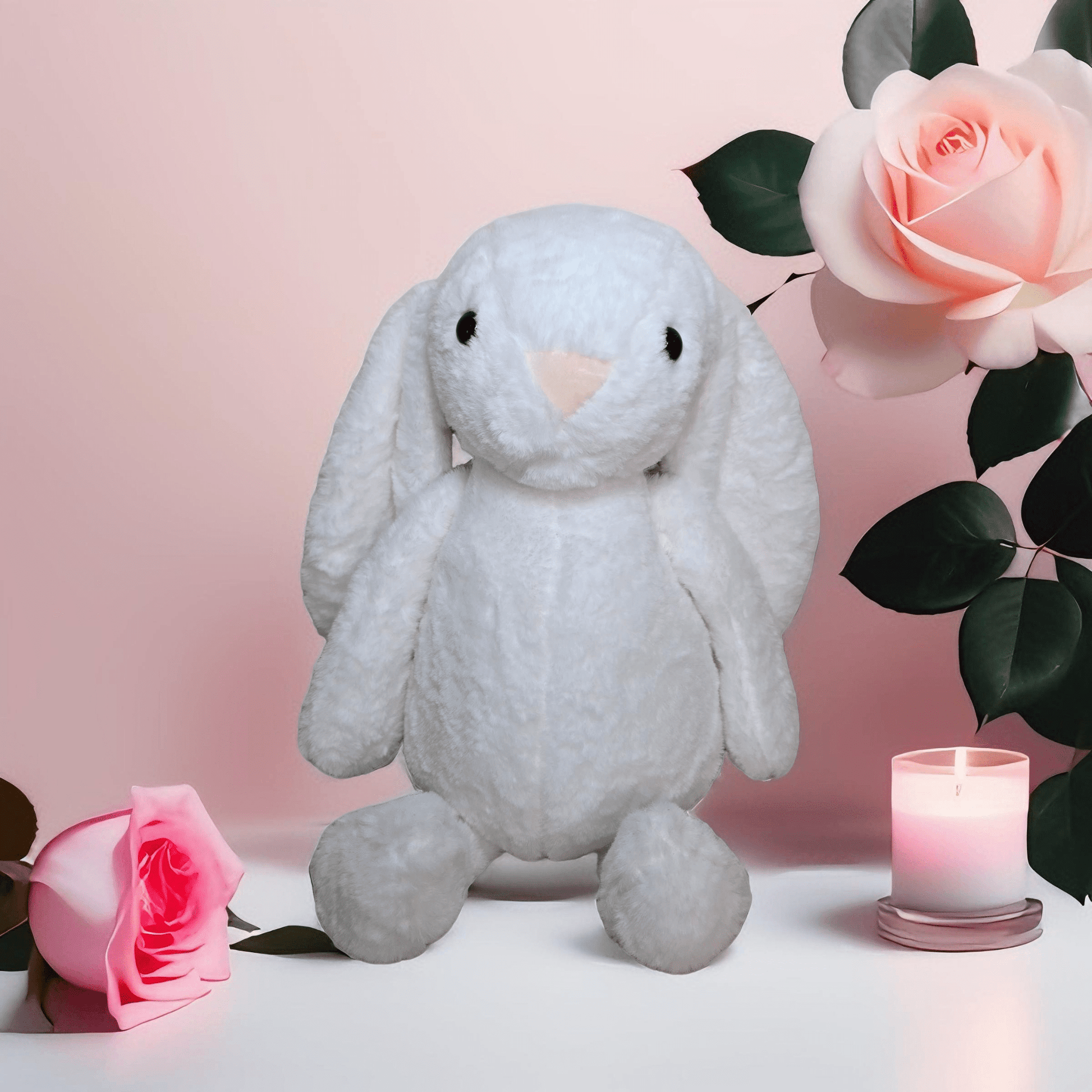 Valentine Bunny with Message - Semicolon Sentiments