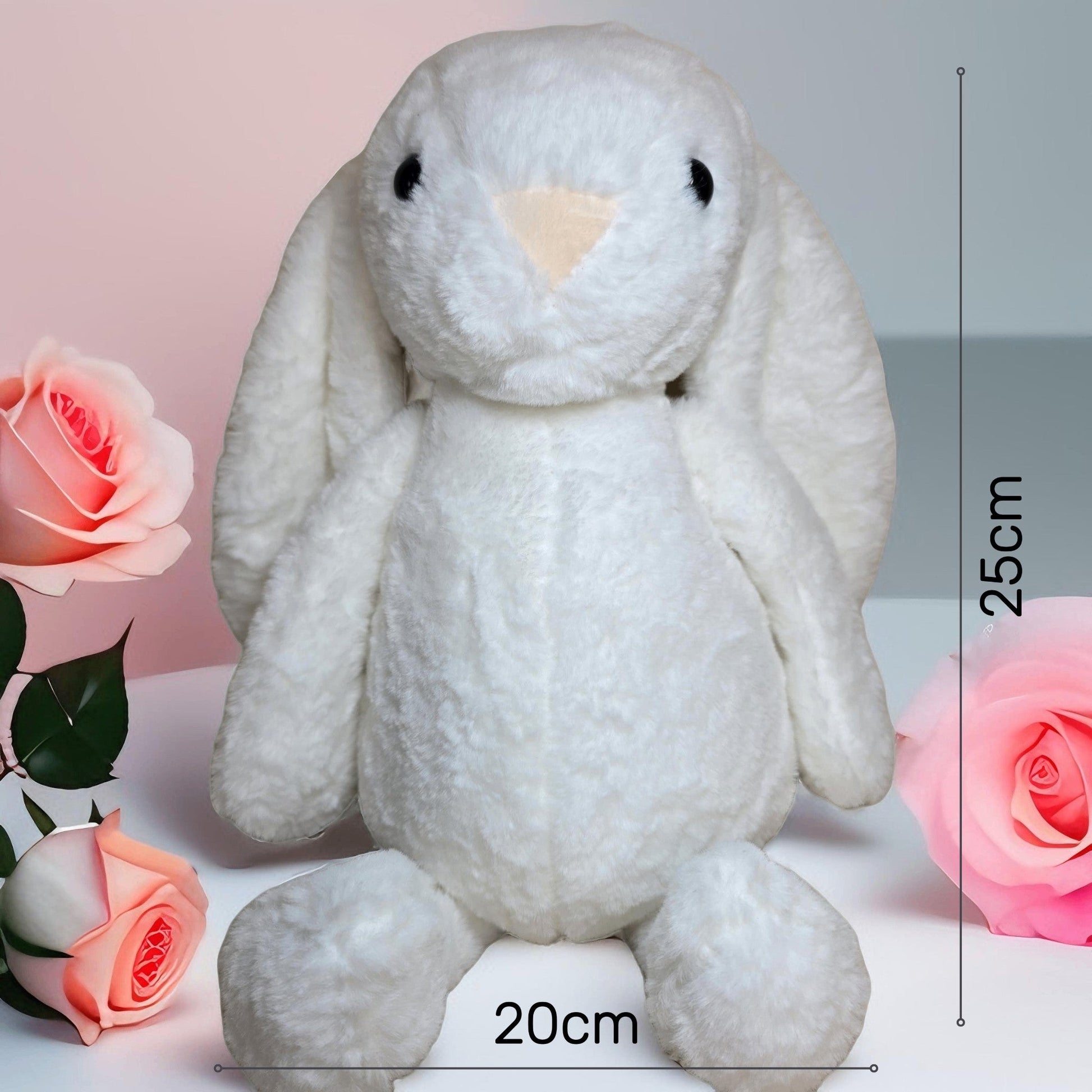 Valentine Bunny with Message - Semicolon Sentiments